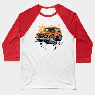 Off-Road 4x4 Vehicles in Graffiti Cartoon Style Baseball T-Shirt